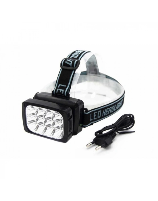 12 Ledli Güçlü Şarjlı Kafa Lambası  -064