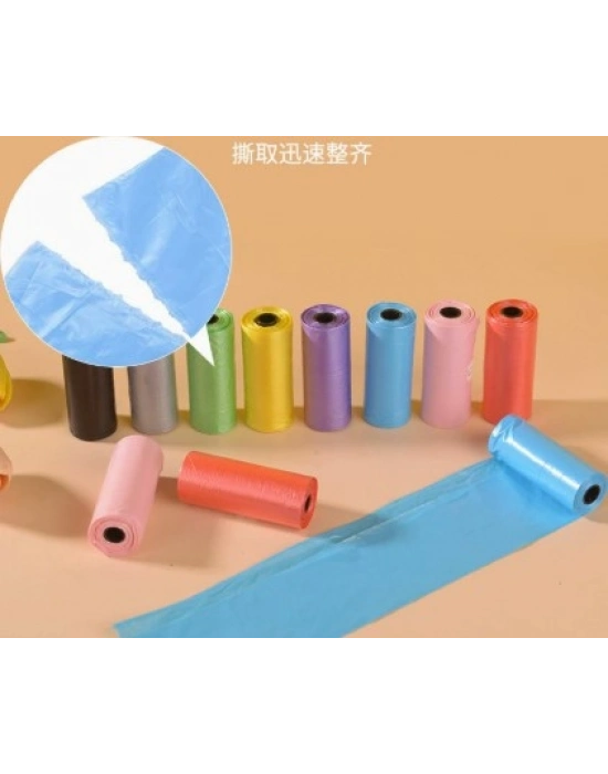 12li Köpek Dışkı Poşeti Düz Renkli Set