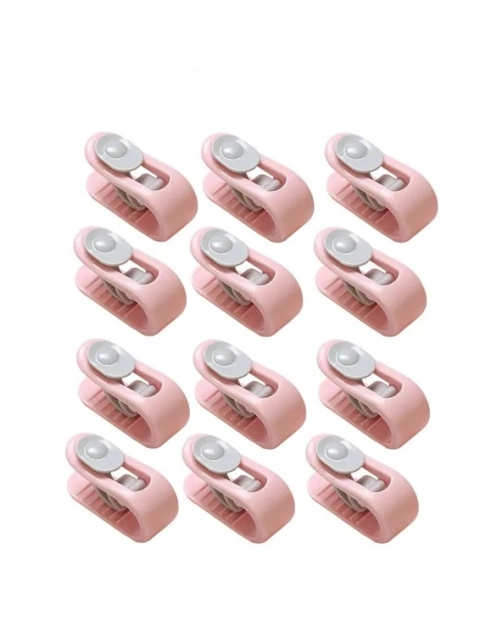 12 Li Mandallı Yorgan Kılıfı Nevresim Sabitleme Klips Takımı