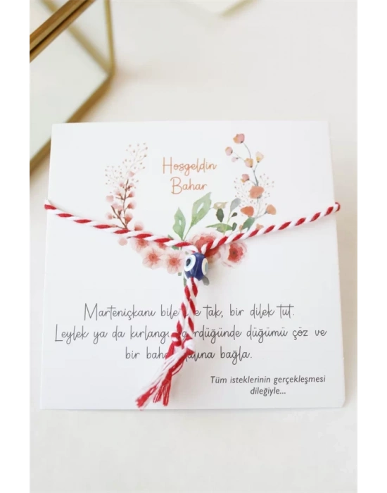 12li Paket Marteniçka İp Bileklik - Kırmızı