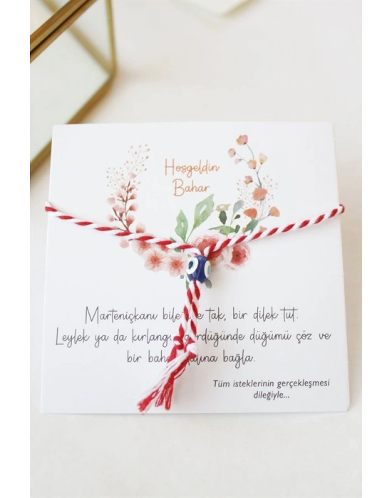 12li Paket Marteniçka İp Bileklik - Kırmızı