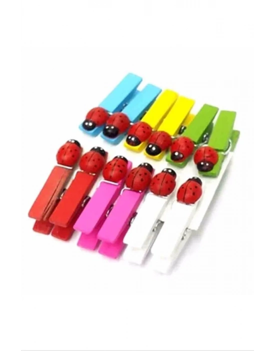 12li Uğur Böcekli Mini Sunum Mandal Royaleks-MLN-30280