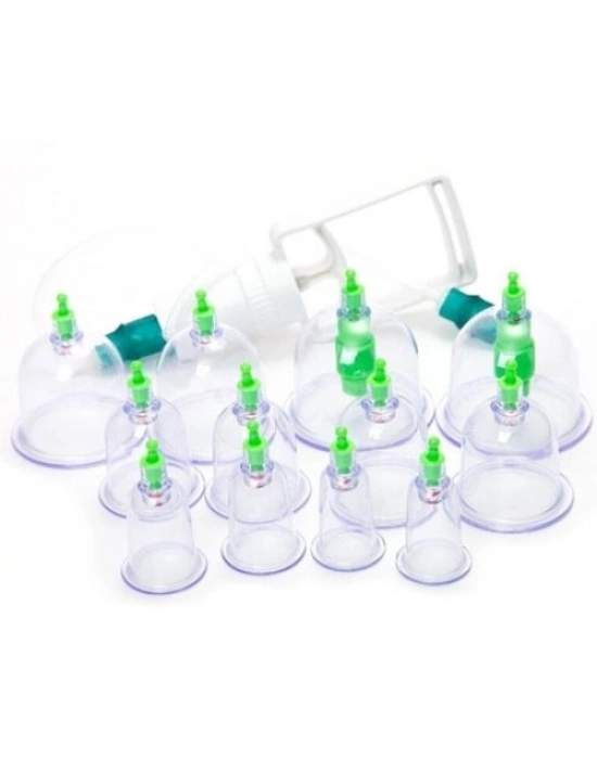 12 Parça Vakumlu Hacamat Kupa Çekme Seti