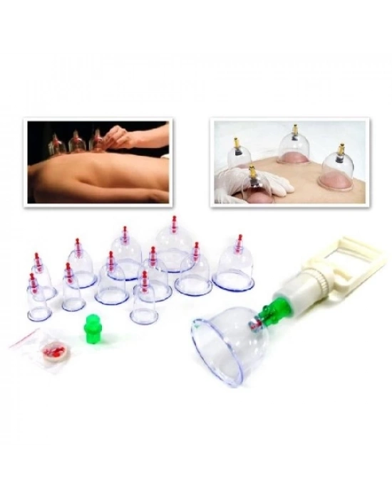 12 parça vakumlu hacamat kupa çekme seti