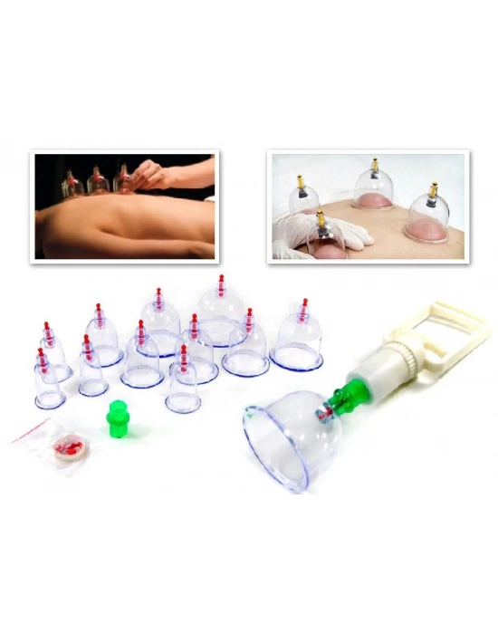 12 parça vakumlu hacamat kupa çekme seti