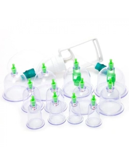 12 Parça Vakumlu Hacamat Kupa Çekme Seti