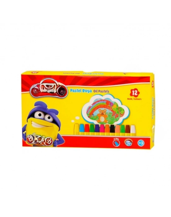 12 Renk Pastel Boya