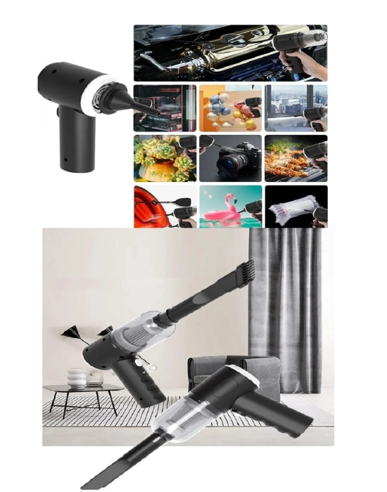 120 W Şarjlı El Süpürgesi Çekme – Üfleme Özellikli Ev Araba Klavye Süpürgesi