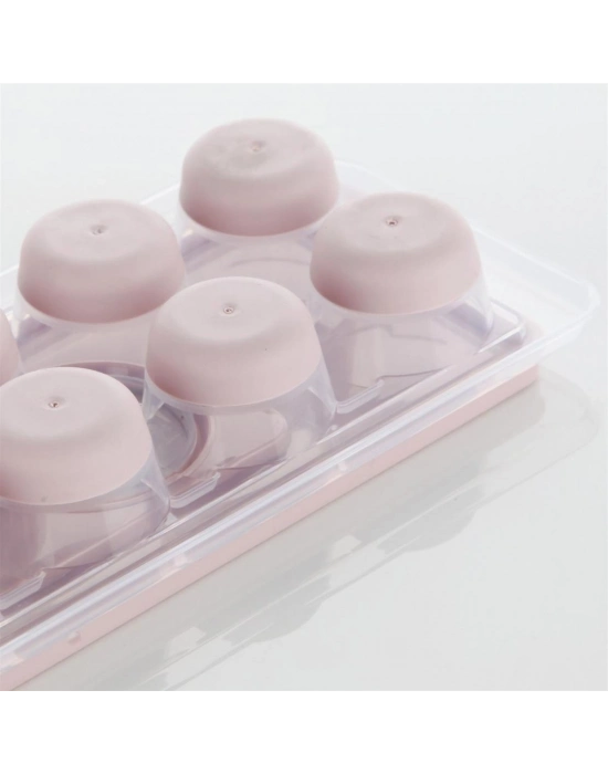 ®  12li Kapaklı Yapışmaz Silikon Tabanlı Plastik Küp Buz Kalıbı