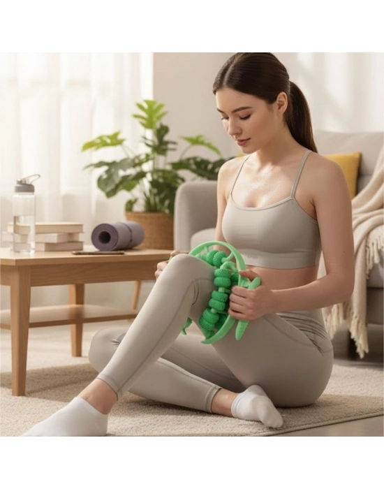 ®  13 Tekerlekli Circular Lenfatik Masaj Roller – Selülit Giderici, Cilt Sıkılaştırıcı, Bacak Kol Sırt Masaj Aleti