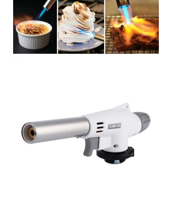 ®   1300°C Çok Amaçlı Gaz Torch Çakmak - Mutfak, Mangal, Lehimleme Pürmüz Alev Tabancası