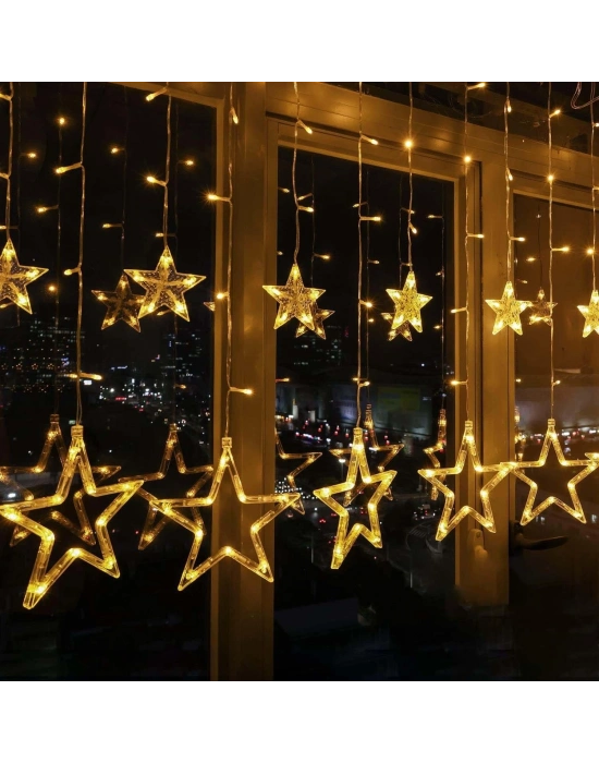 138 Ledli Yıldız Perde Işık 3 Metre