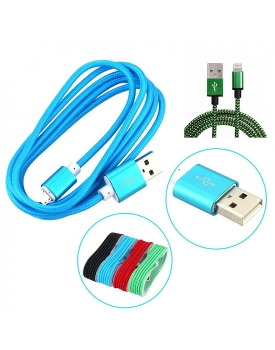 ®  1,5 Metrelik Örgü Şeklinde  Iphone Ipad Data Şarj Kablosu