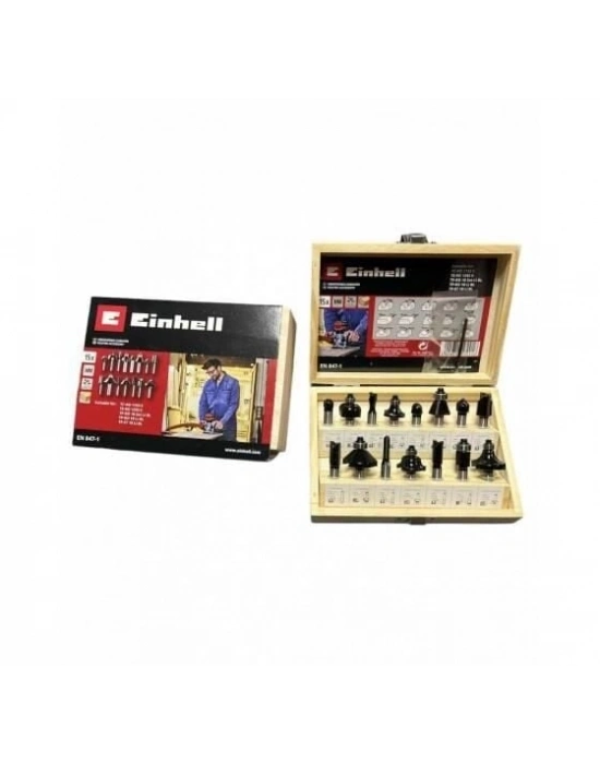 15 Parça Karışık Freze Ucu Seti 8 mm Şaft