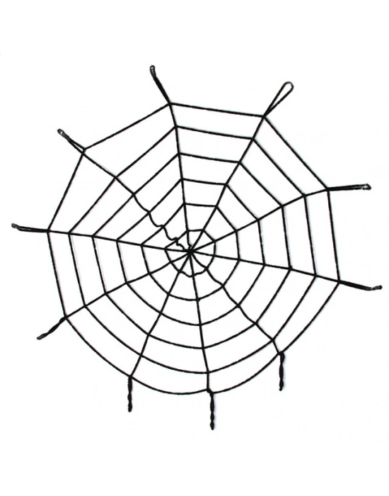 1,50 Metre Siyah Dev Örümcek Ağı Dekoru