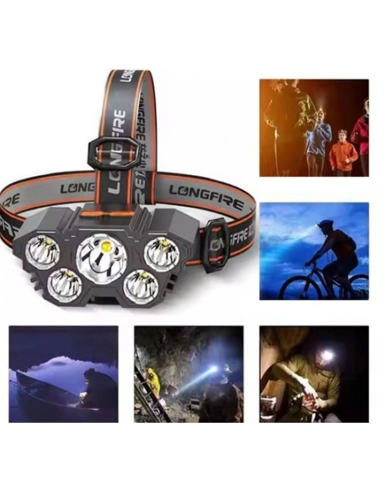150W 5 LED Ultra Güçlü Kafa Lambası