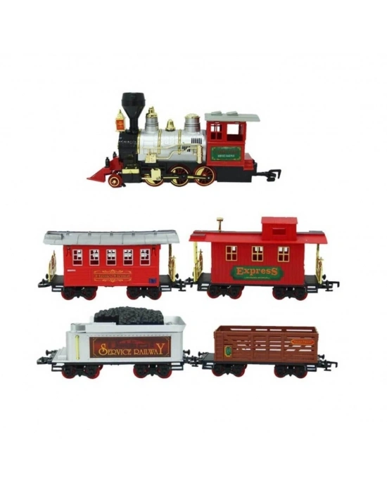 ® 1555 Klasik Tren Seti Sesli ve Işıklı 35 Parça