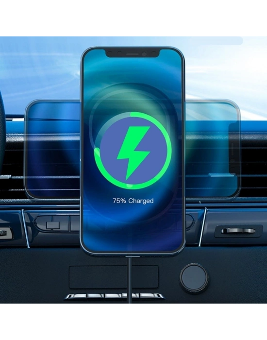 ®  15w Mıknatıslı Takılabilen Hızlı Şarj Tüm Cihaz Ve Araçlara Uyumlu Araç İçi Şarj Cihazı
