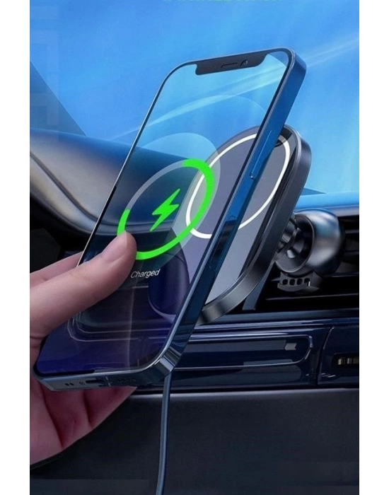 ®  15w Mıknatıslı Takılabilen Hızlı Şarj Tüm Cihaz Ve Araçlara Uyumlu Araç İçi Şarj Cihazı