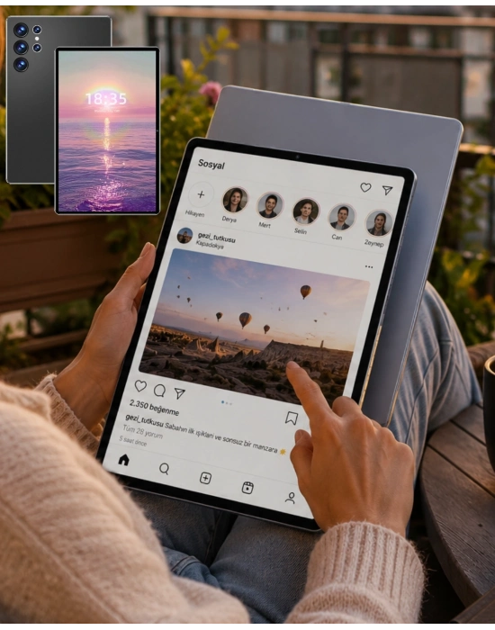 16GB RAM 1TB Tablet PC Klavyeli Kılıflı Kalemli Tablet Seti