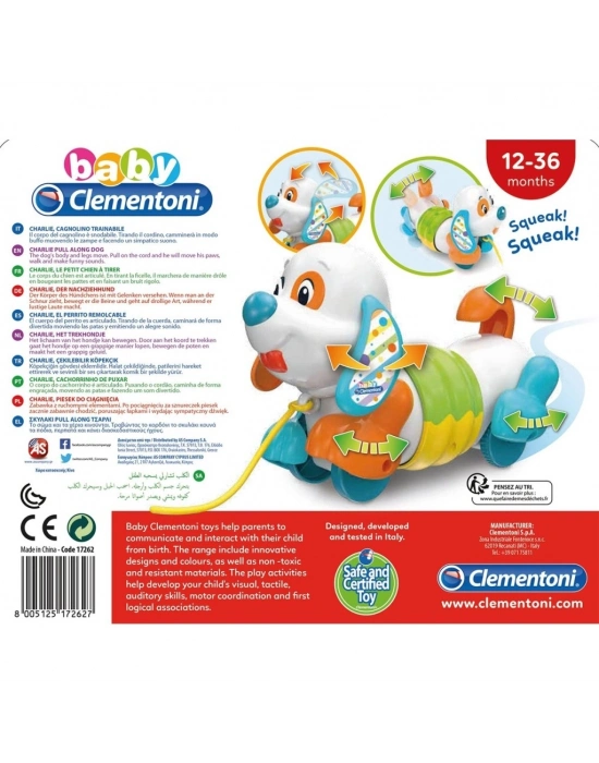 17262 Baby Clementoni - Çek Çek Köpek +9 ay