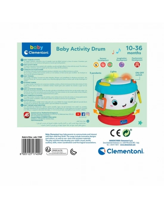 17409 Baby Clementoni - Aktiviteli Bebek Davulu
