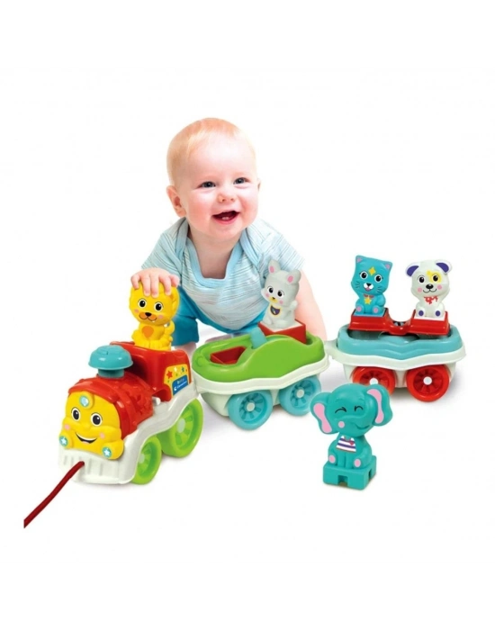 17848 Baby Clementoni - Bebek Hayvanlar Treni +9 ay