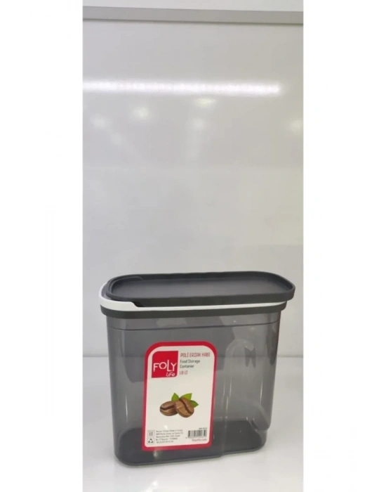 1.8 Litre Poly Erzak Saklama Kabı Kızaklı Kapak Royaleks-BNM-0650