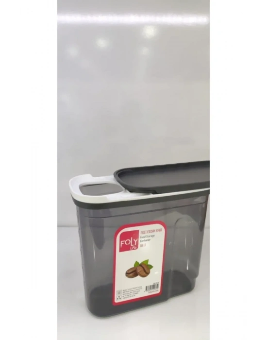 1.8 Litre Poly Erzak Saklama Kabı Kızaklı Kapak Royaleks-BNM-0650
