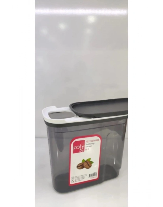 1.8 Litre Poly Erzak Saklama Kabı Kızaklı Kapak Royaleks-BNM-0650