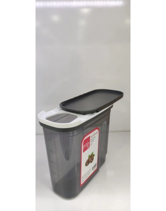 1.8 Litre Poly Erzak Saklama Kabı Kızaklı Kapak Royaleks-BNM-0650