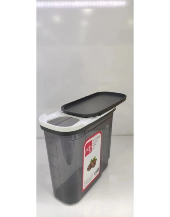 1.8 Litre Poly Erzak Saklama Kabı Kızaklı Kapak Royaleks-BNM-0650