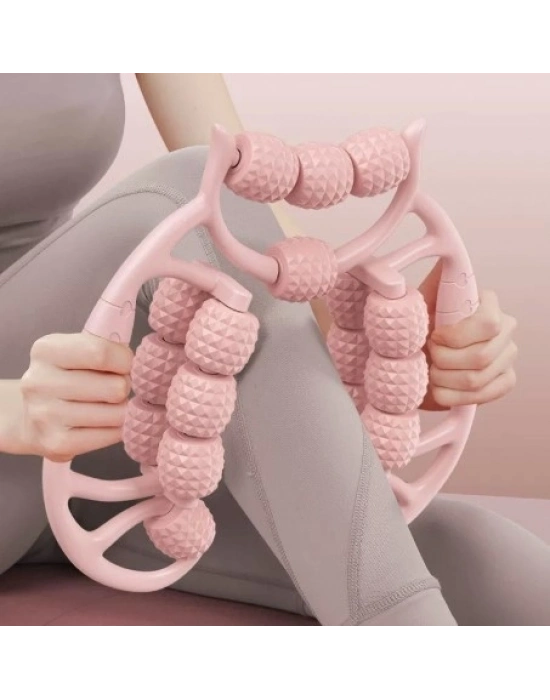 ® 18 Tekerlekli Selülit Masaj Aleti Lenf Drenaj Rulosu CM-376