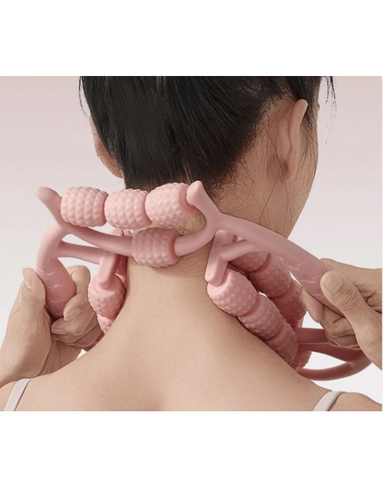 ® 18 Tekerlekli Selülit Masaj Aleti Lenf Drenaj Rulosu CM-376