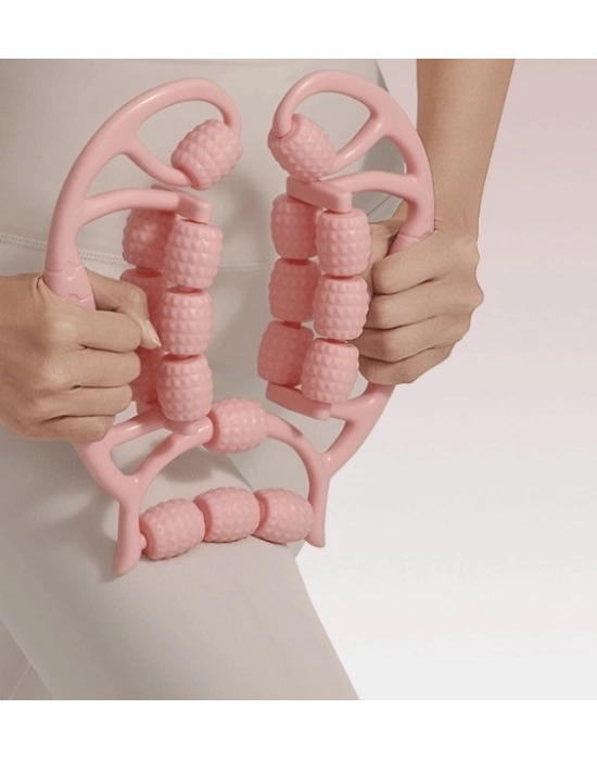 ® 18 Tekerlekli Selülit Masaj Aleti Lenf Drenaj Rulosu CM-376