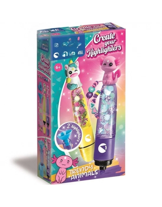 18874 Fosforlu Kalem Tasarım Seti - Sevimli Hayvanlar