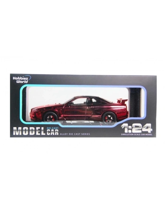 ® 1901-300 HOBBİEZ WORLD 1/24 R34 SHİNNY COLORS-EKN