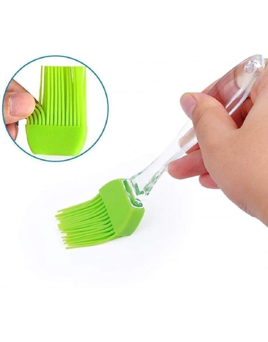 2'li Silikon Pasta - Börek - Poğaça Yağ Fırçası Ve Spatula Seti