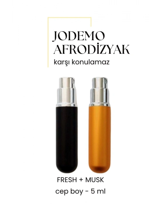 2 Adet Afrodizyak Etkili Erkek Parfüm Cep Boy Musk + Fresh 5ml