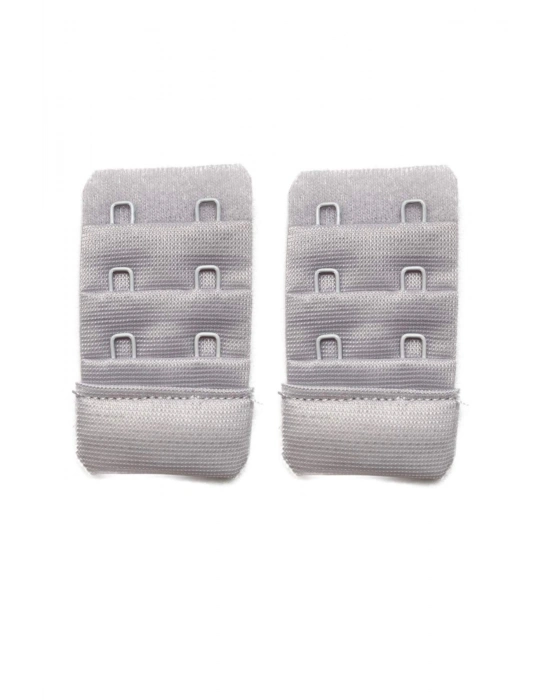 2 Adet Agraf Sütyen Uzatma Kopçası 3 Sıra / 2 Kanca Gri