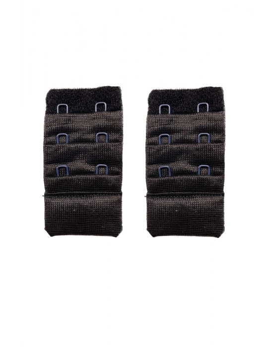 2 Adet Agraf Sütyen Uzatma Kopçası 3 Sıra / 2 Kanca Siyah