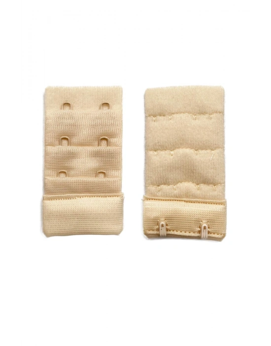 2 Adet Agraf Sütyen Uzatma Kopçası 3 Sıra / 2 Kanca Siyah Ten