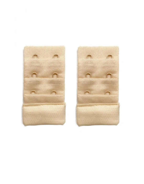 2 Adet Agraf Sütyen Uzatma Kopçası 3 Sıra / 2 Kanca Ten