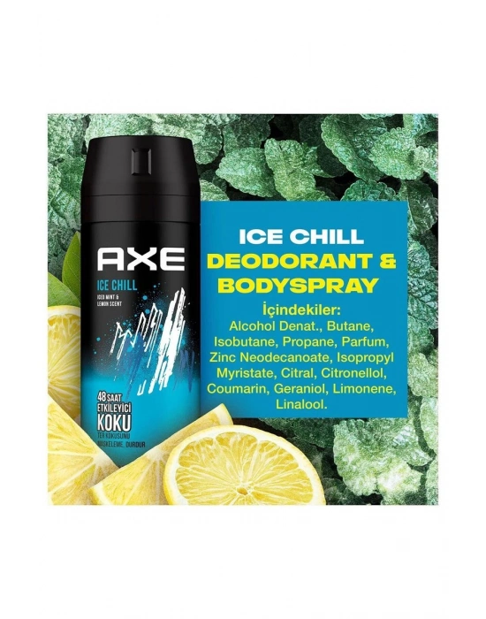 2 Adet Axe Ice Chill Erkek Deodorant Sprey 150 ml