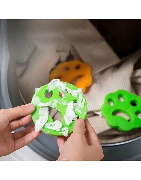 2 Adet Çamaşır Makinesi Ve Evcil Hayvanlar İçin Tüy Toplayıcı Yıkanabilir Aparat