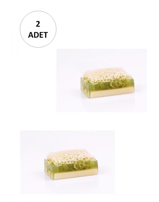 2 Adet Doğal Kabak Lifli Çay Ağacı Sabunu