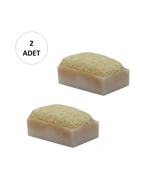 2 Adet Doğal Kabak Lifli Keçi Sütü Sabunu