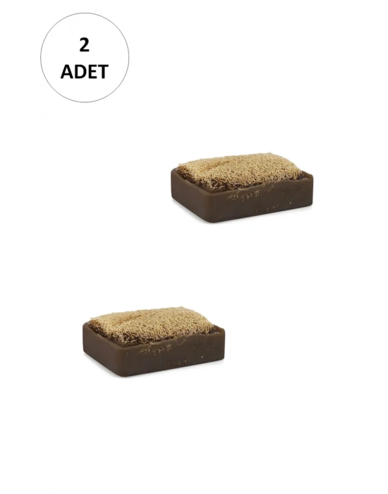 2 Adet Doğal Kabak Lifli Kil Sabunu