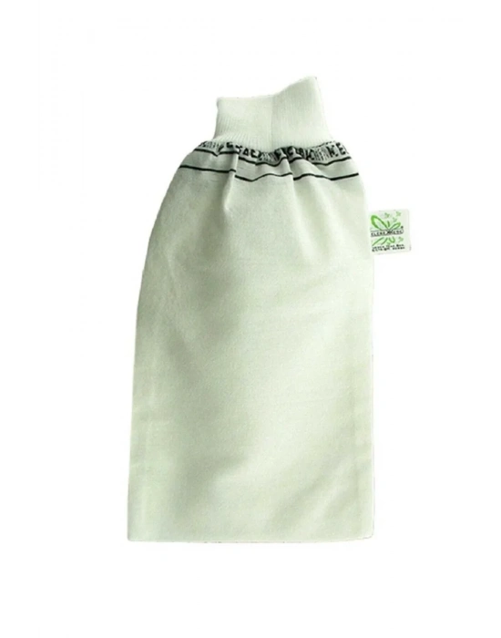 2 Adet Kalın Siyah ve Beyaz Hamam Kesesi 25x17 Cm