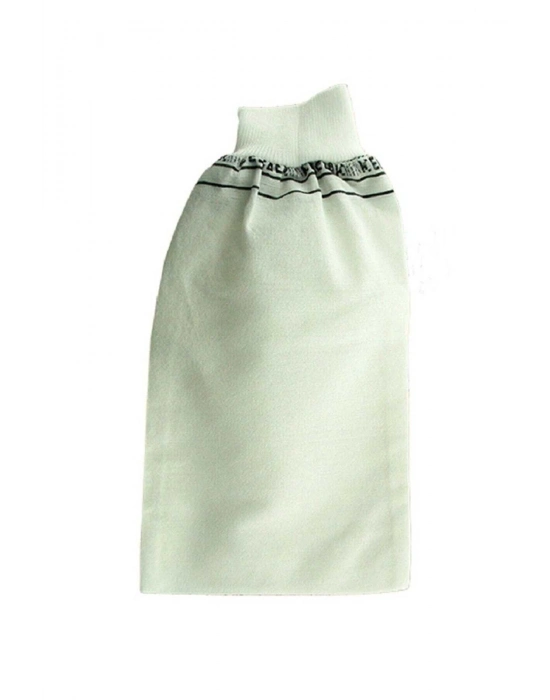 2 Adet Kalın Siyah ve Beyaz Hamam Kesesi 25x17 Cm